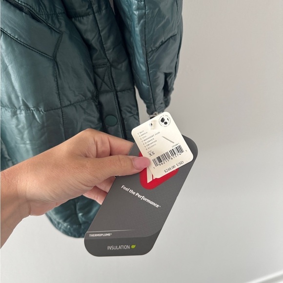 FREE PEOPLE NWT Patricia Packable Poncho Puffer in Green XS - Picture 8 of 10